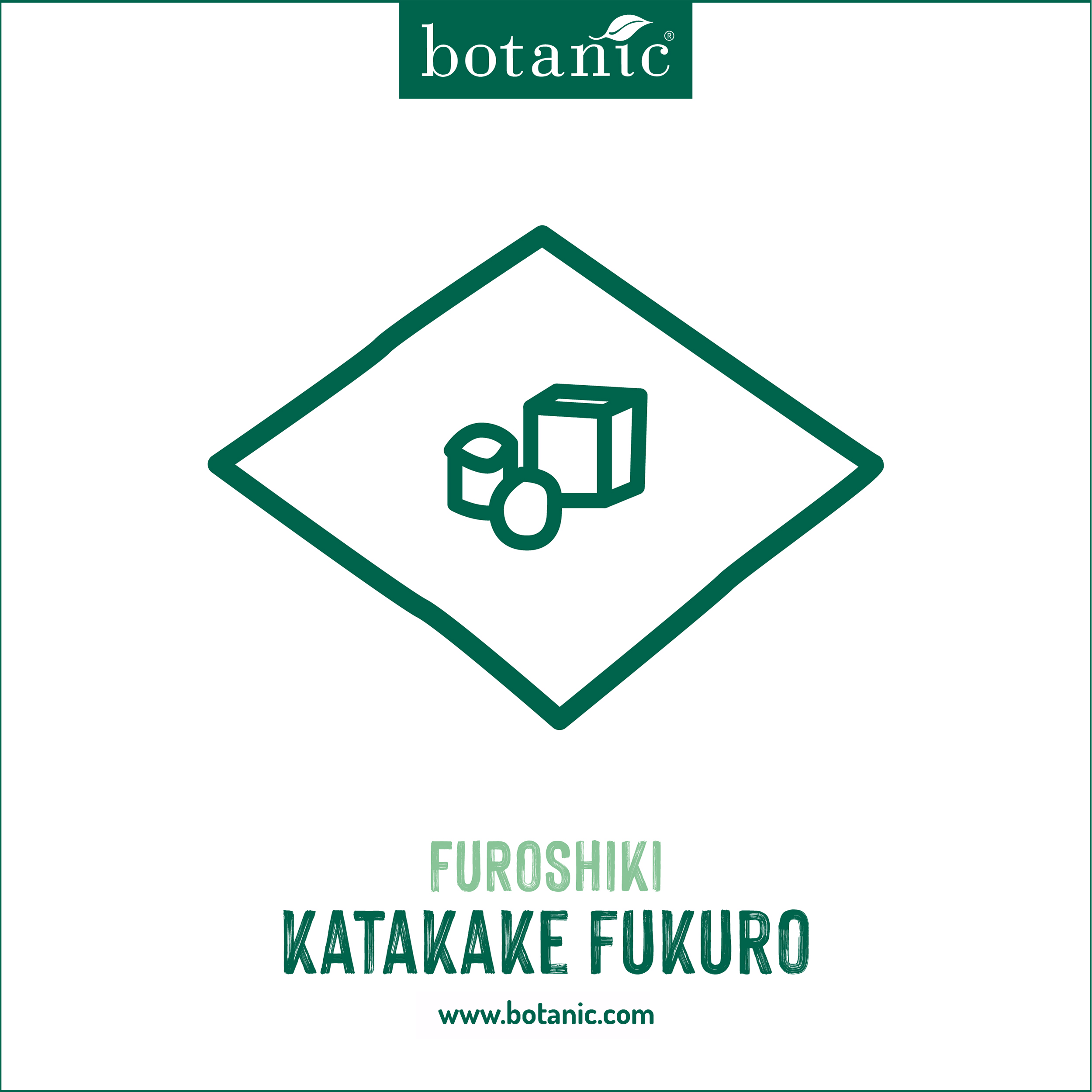 Furoshiki Katakake Fukuro  pour emballer vos cadeaux de forme originale