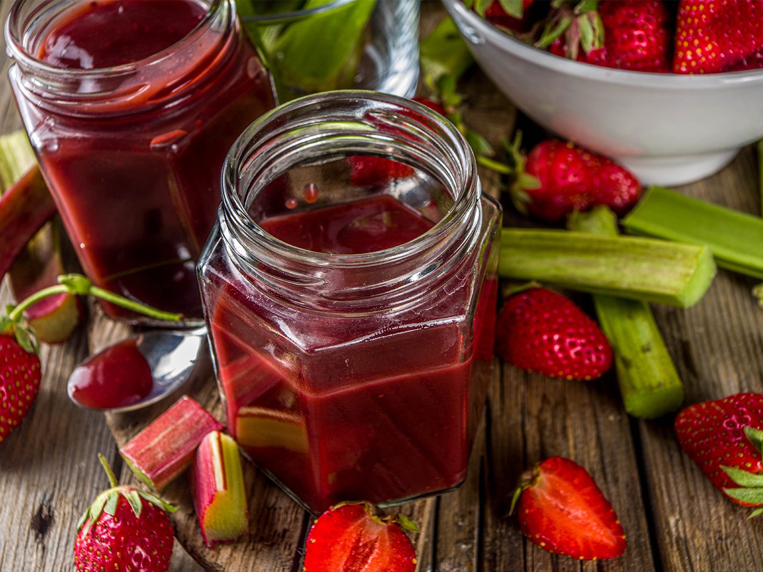 Idée recette : la confiture fraise – rhubarbe