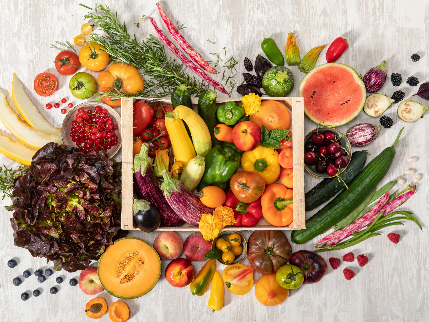 Les fruits et légumes d'été