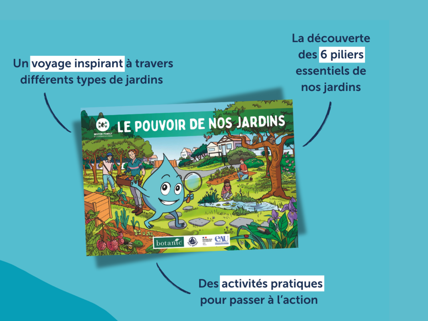 La couverture du carnet "le pouvoir de nos jardins"