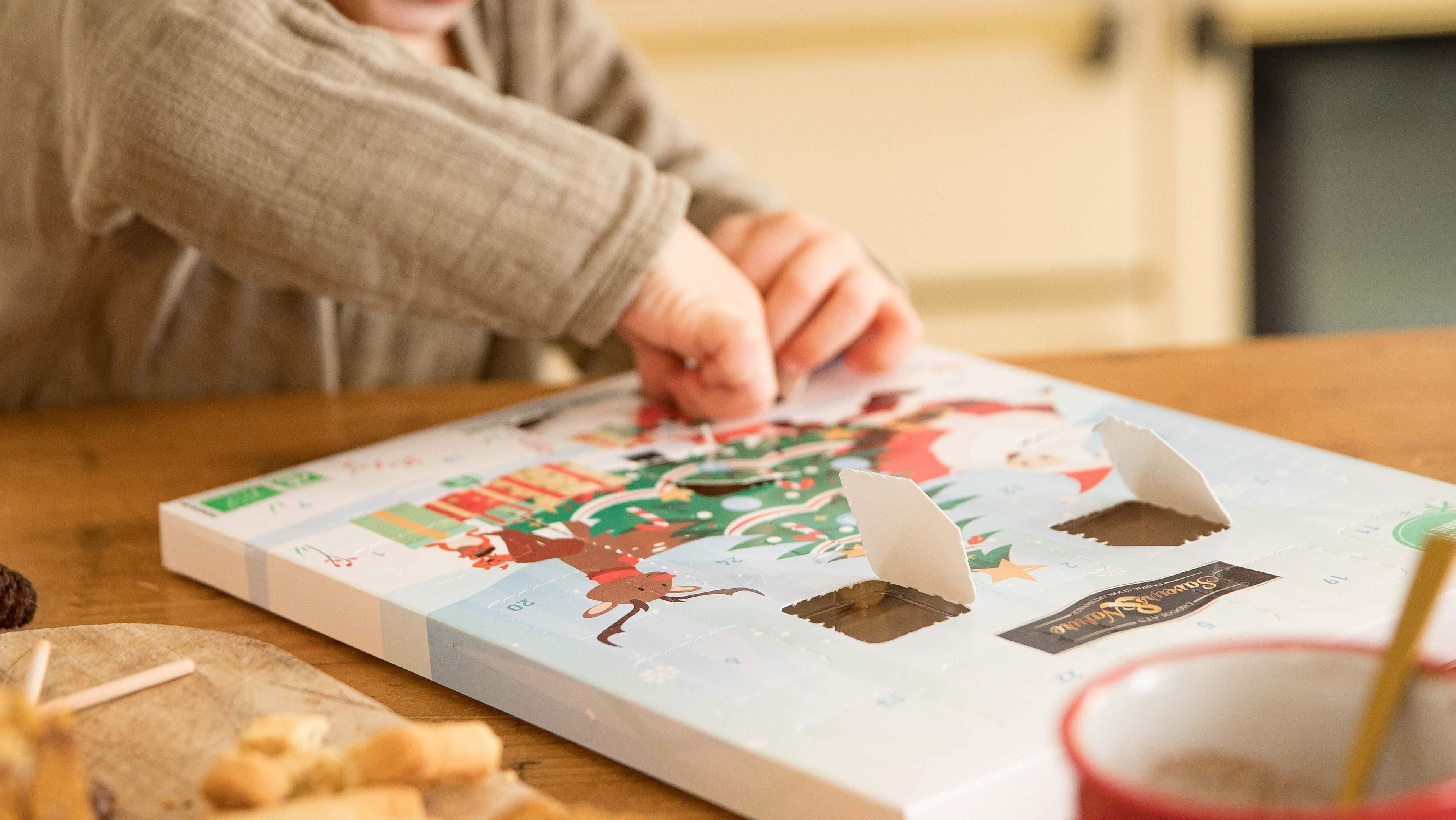Calendrier de l'Avent en chocolat pour enfants