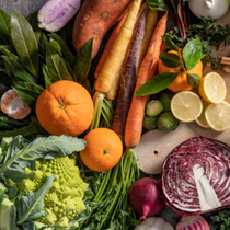 Un zoom sur des légumes et fruits d'hiver