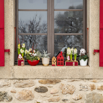 Un rebord de fenêtre au style traditionnel