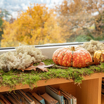 Une commode décorée pour l'automne