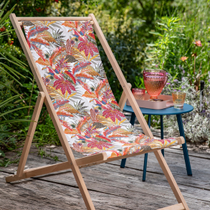 Une chilienne orange à motif