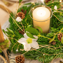 Un centre de table de noël fait en diy