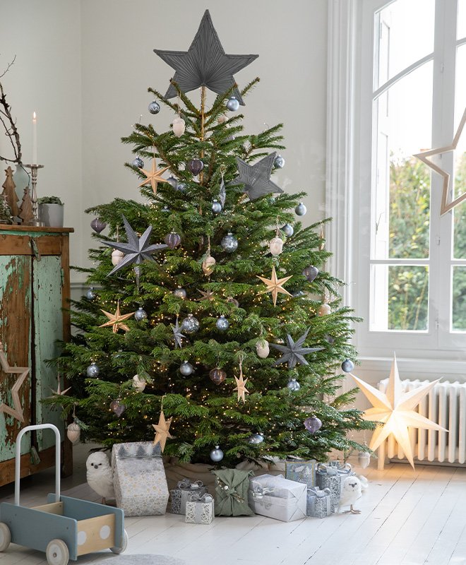 Une ambiance de Noël avec une décoration scandinave