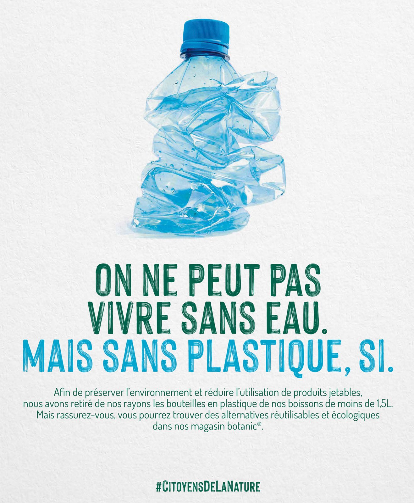 stop aux bouteilles en plastique