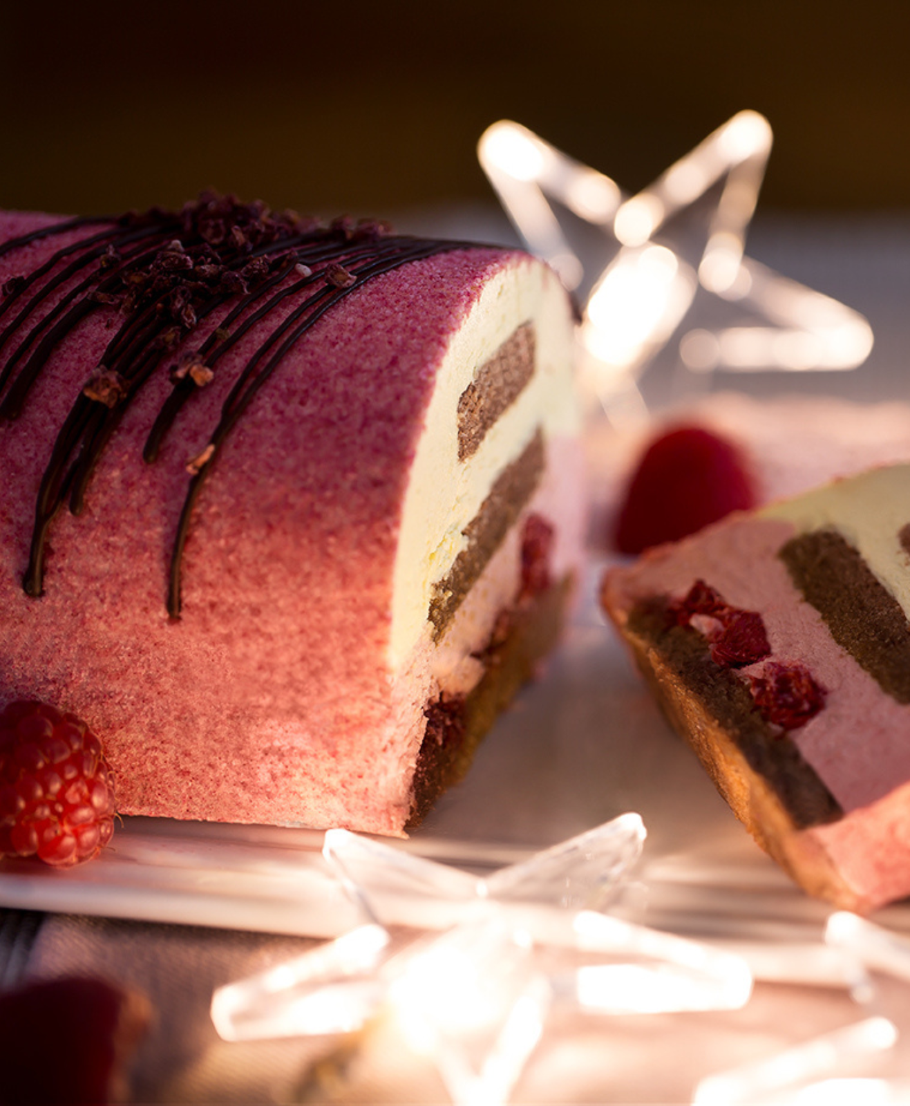 Une buche de Noël aux fruits