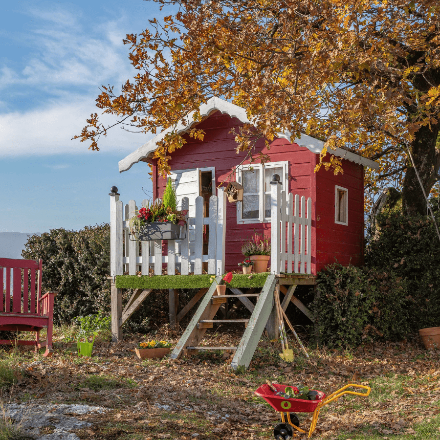 Cabane pour enfants en bois