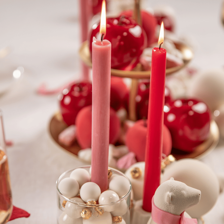 Décorations d'une table de Noël