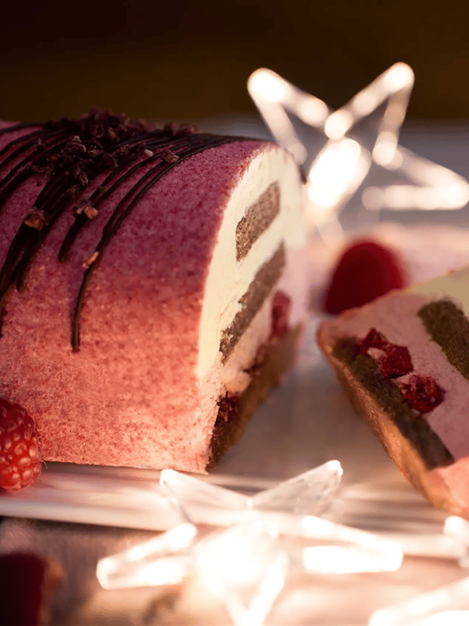 Une buche de Noël aux fruits