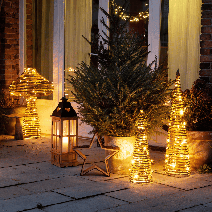 Objets et décorations lumineuses de Noël pour extérieur