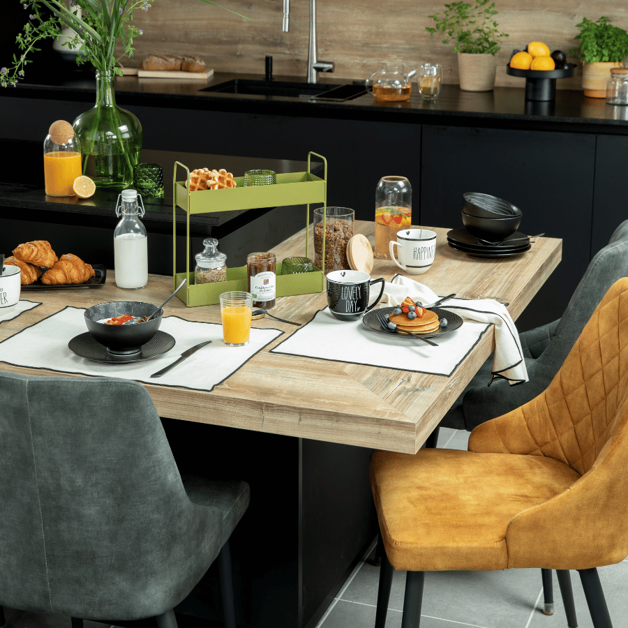 Un brunch salé et sucré dans la cuisine