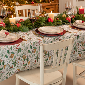 Décoration de la table de Noël au style Traditionnel
