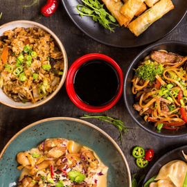 Cuisine asiatique pour le nouvel an chinois