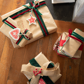 Cadeaux de Noël bien emballés