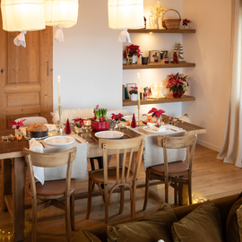 Maison décorée pour Noël