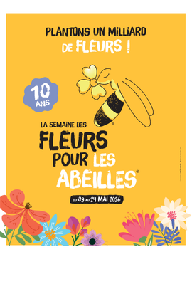 Affiche semaine des fleurs pour les abeilles, édition 2026