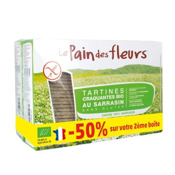 Visuel 1 du produit Lot de tartines craquantes sarrasin Pain des fleurs - 2*300 g