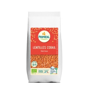 Visuel 1 du produit Lentilles corail bio en sachet de 500 g