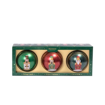 Visuel 1 du produit Coffret 3 boules de Noël thés féeriques Provence d'Antan - 48 g