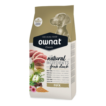 Visuel 1 du produit Croquette pour chien adulte Duck au canard Ownat - 4 kg