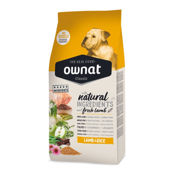 Visuel 1 du produit Croquette pour chien adulte lamb & rice Ownat - 20 kg