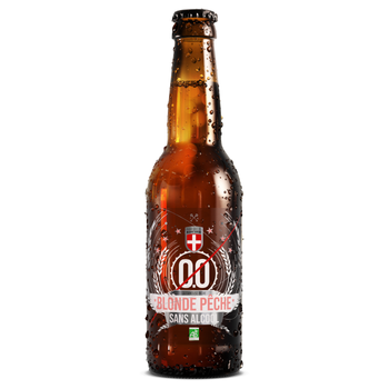 Visuel 1 du produit Bière Blonde Pêche Bio sans alcool Brasseurs Savoyards - 33 cl