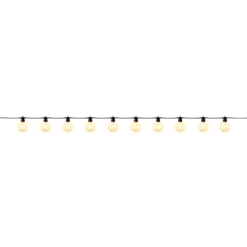 Visuel 1 du produit Guirlande fête LED solaire et secteur coloris blanc chaud Blachère - 7,20 m