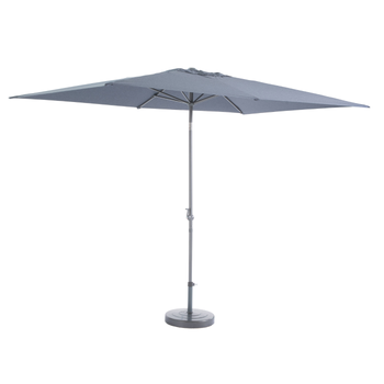 Visuel 1 du produit Parasol rectangulaire à manivelle bleu - 200 x 300 cm