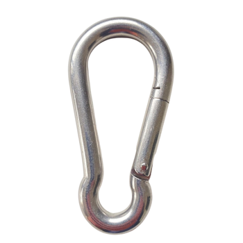 Visuel 1 du produit Mousqueton pour hamac, voile d'ombrage ou cordage Ø8mm coloris gris en inox Gard&Rock - 8x4x0.8cm