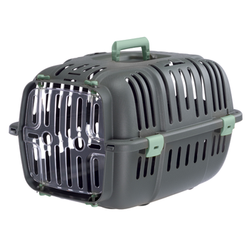 Visuel 1 du produit Panier de transport pour chat ou petit chien en plastique coloris gris Ferplast Jet 10 - 47 x 32 x 29 cm