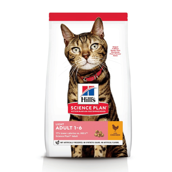 Visuel 1 du produit Croquette pour chat adulte light au poulet Hill's - 1,5 kg