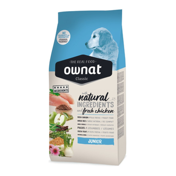 Visuel 1 du produit Croquettes pour chien junior Ownat classic - 12 kg