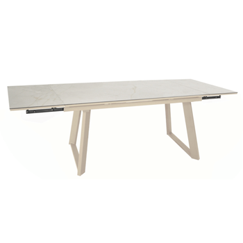 Visuel 1 du produit Table Malo avec 2 rallonges en aluminium - 180 x 230 x 280 x 100 cm
