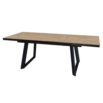 Visuel 1 du produit Table Malo avec rallonge automatique en aluminium - 180 x 240 x 100 cm