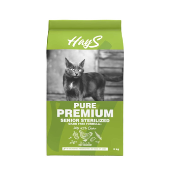 Visuel 2 du produit Croquette pour chat senior stérilisé au poulet Hays Pure Premium - 6 kg
