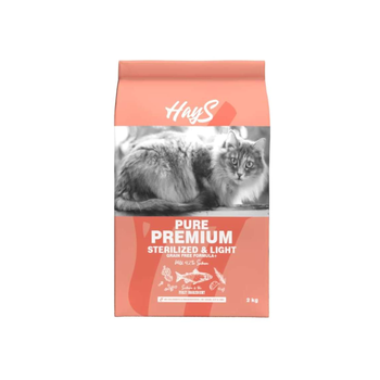 Visuel 2 du produit Croquette pour chat adulte stérilisé au saumon light Hays Pure Premium - 2 kg