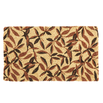 Visuel 1 du produit Paillasson branche végétale coloris multicolore en fibre de coco - 40 x 72 cm