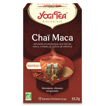 Visuel 1 du produit Yogi Tea Chai maca bio Les jardins de Gaïa - 17 sachets