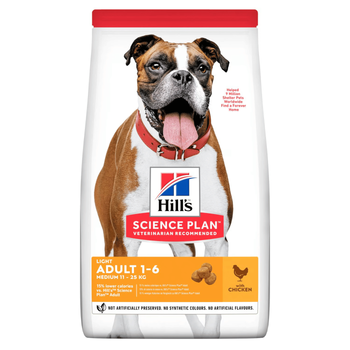 Visuel 1 du produit Croquette pour chien adulte light au poulet Hill's - 12 kg