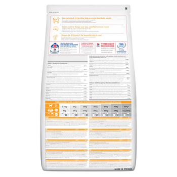 Visuel 1 du produit Croquette pour chien adulte light au poulet Hill's - 12 kg