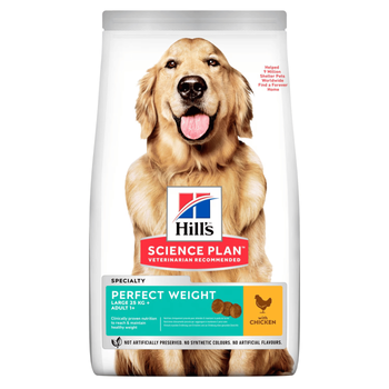 Visuel 1 du produit Croquette pour chien adulte perfect weight au poulet Hill's - 12 kg