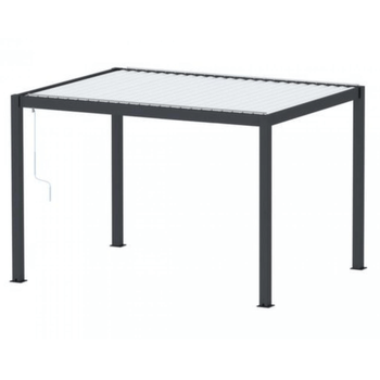 Visuel 1 du produit Pergola bioclimatique PONANT en aluminium graphite / gris, OCEO - 3m x 4m