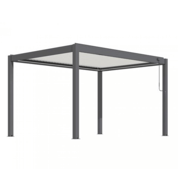Visuel 1 du produit Pergola bioclimatique autoportante en aluminium, grey PROLOISIRS ERIS - 3m x 3m