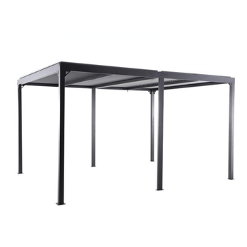 Visuel 1 du produit Tonnelle bioclimatique anthracite/gris clair CREADOR Kiro L - 4x3m