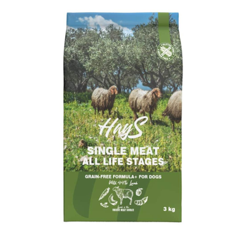 Visuel 2 du produit Croquette pour chien adulte mono-protéine d'agneau sans céréales Hays - 3 kg