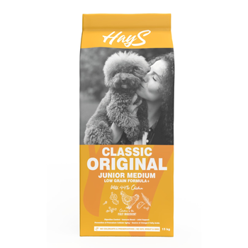 Visuel 1 du produit Croquette pour chiot de taille de taille moyenne au poulet Hays Classic - 15 kg