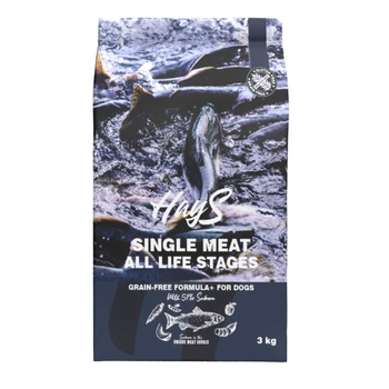 Visuel 2 du produit Croquette pour chien adulte mono-protéine de saumon sans céréales Hays - 3 kg